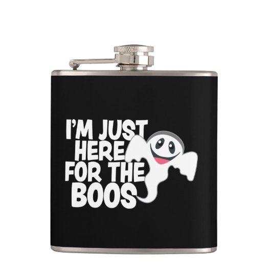 Flasques Funny Halloween Ghost Boos Pun (Devant)