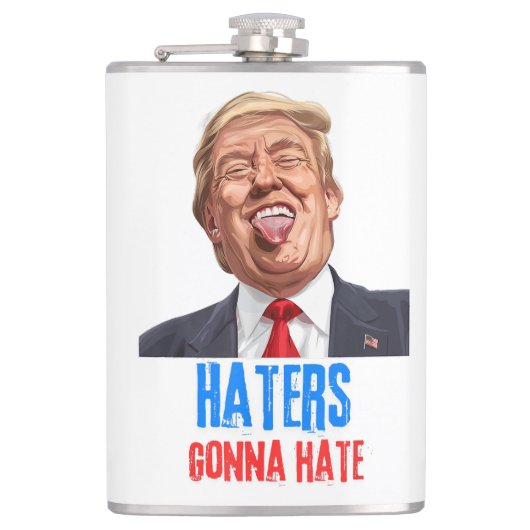 Flasques Funny Haters va détester les citations, drôle dire (Devant)