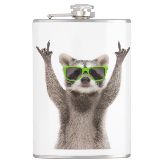 Flasques Funny racoon (Devant)