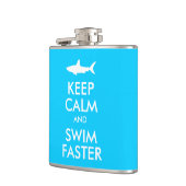 Flasques Funny Shark Gardez le calme et nagez plus vite par (Gauche)