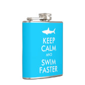 Flasques Funny Shark Gardez le calme et nagez plus vite par (Droite)