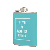 Flasques Funny Survived Mariage Aqua et White (Gauche)