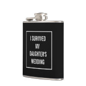 Flasques Funny Survived Mariage de la fille Noir et Blanc (Gauche)