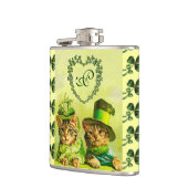 FLASQUES FUNNY VIEILLE MODE ST.PATRICK'S DAS CHATS AVEC LE  (Gauche)