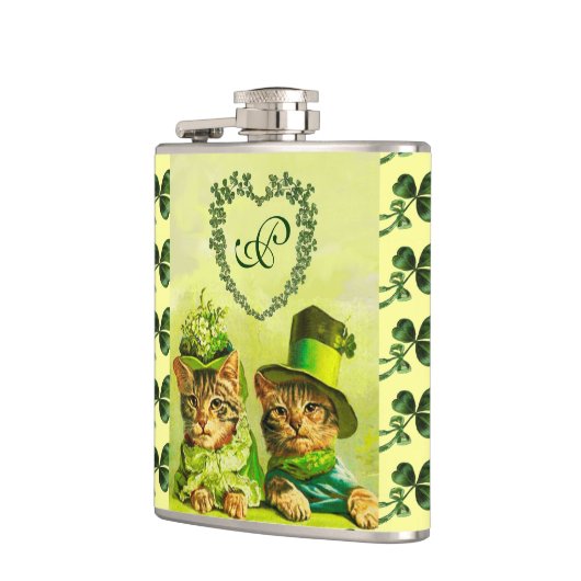 FLASQUES FUNNY VIEILLE MODE ST.PATRICK'S DAS CHATS AVEC LE (Gauche)