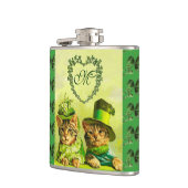 FLASQUES FUNNY VIEILLE MODE ST.PATRICK'S DAS CHATS AVEC LE (Gauche)