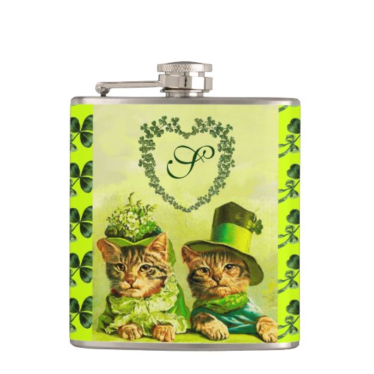 FLASQUES FUNNY VIEILLE MODE ST.PATRICK'S DAS CHATS AVEC LE (Devant)