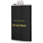 Flasques Funny 'Word to the Wise' Humor (Gauche)