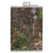 Flasques Funny Young Blacktail Deer sourit à un photographe (Dos)