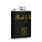 Flasques Futur Mariée Personnaliser Monogramme Fête de Fian (Droite)