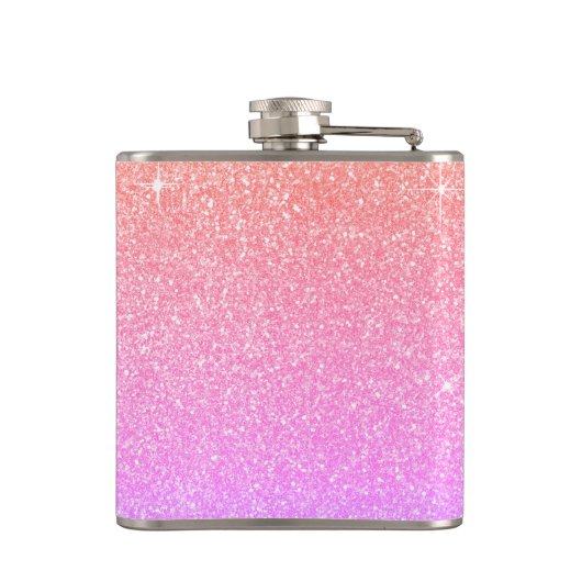 Flasques Futur Mme Purple Bachelorette Sparkle Parties scin (Dos)