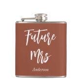 Flasques Future Mme Mariée Brown Mariage Terracotta  (Devant)