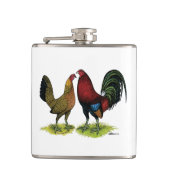 Flasques Gamefowl Pair (Devant)