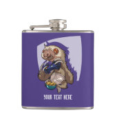 Flasques Gamer Sloth Manger des nachos en sous-vêtements (Devant)