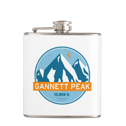 Flasques Gannett Peak Wyoming Stars Moon (Devant)