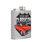 Flasques Garage de voiture classique convertible personnali (Droite)