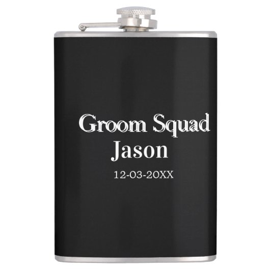 Flasques garçon d'honneur enterrement de vie de jeune fille (Devant)