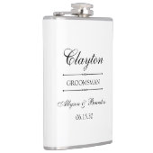 Flasques Garçon d'honneur Personnalisé (Droite)