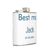 Flasques garçon d'honneur témoin ajouter nom texte enterrem (Droite)