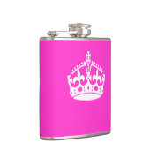 Flasques GARDER CALM CROWN Royal Icon sur Pink Personnalise (Droite)
