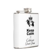 Flasques Gardez le calme et célébrez l'année de la chèvre (Droite)