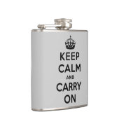 Flasques gardez le calme et continuez - gris et noir (Droite)