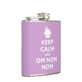 Flasques Gardez le calme et l'OM Nom Nom (Droite)