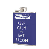 FLASQUES GARDEZ LE CALME ET MANGEZ LE BACON (Gauche)