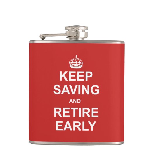 Flasques Gardez L'Économie Et La Retraite Préalables (Devant)