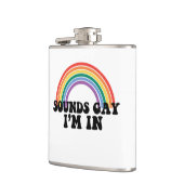 Flasques Gay pride LGBT Rainbow Sounds Gay I'm In (Gauche)