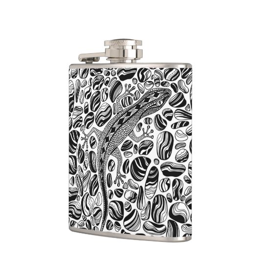 Flasques Gecko et galets (Gauche)