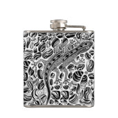 Flasques Gecko et galets (Dos)