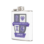 Flasques Gemini Birthday Crest™ for June 1-21 (Gauche)