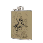 Flasques Gemini Constellation Zodiac Hevelius 1690 (Gauche)