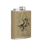 Flasques Gemini Constellation Zodiac Hevelius 1690 (Droite)