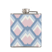 Flasques géométrique Abstraite, bleue, rose et blanc cassé (Dos)