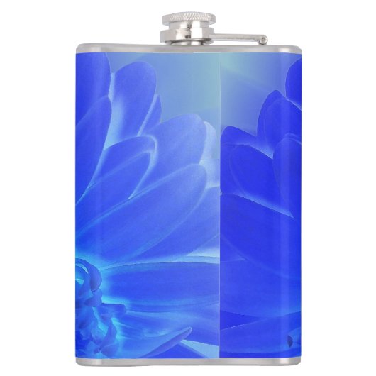 Flasques gerbera bleu électrique (Dos)