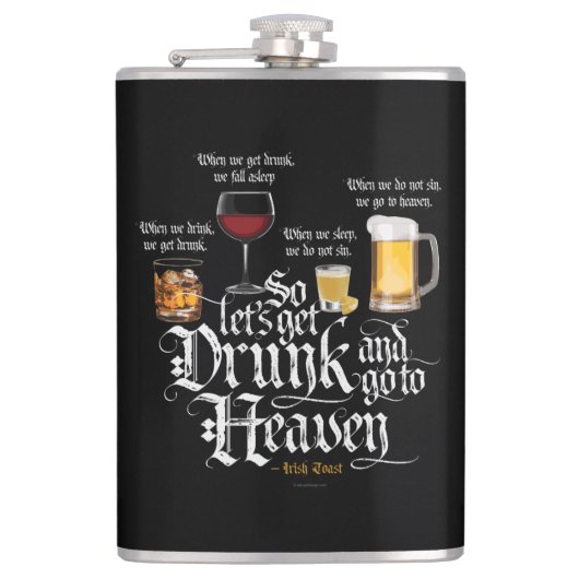Flasques Get Drunk And Go To Heaven (Devant)