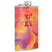 Flasques Gibier Red Purple Acrylic Flow Art (Droite)