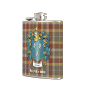 Flasques Gibson Family Crest et Tartan Plaid (Gauche)