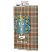 Flasques Gibson Family Crest et Tartan Plaid (Gauche)