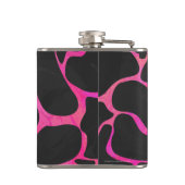 Flasques Girafe Imprimé Rose Fushia et Noir (Dos)