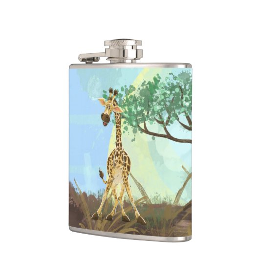 Flasques Giraffe de la Parade Animale (Gauche)