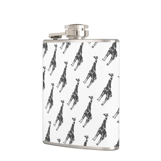 Flasques Giraffe Silhoutte noir et gris (Gauche)