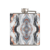 Flasques Girl Glam Rose Gold Argent & Marbre blanc (Dos)