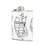 Flasques Girl Power Sculling Boat Thunder_Cove (Gauche)