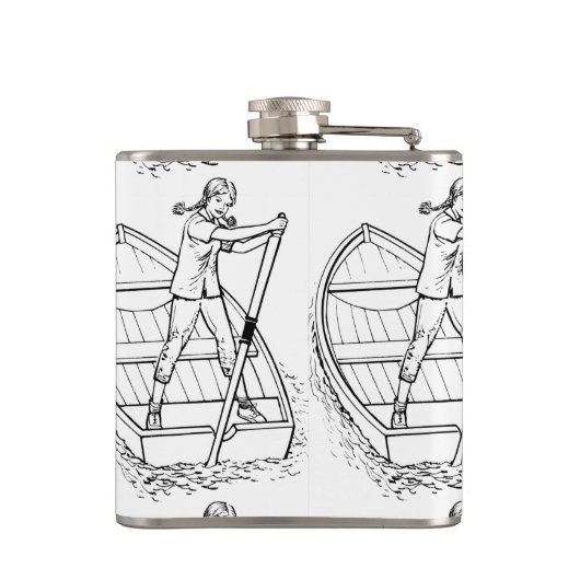 Flasques Girl Power Sculling Boat Thunder_Cove (Dos)