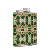 Flasques girly chic mode art déco or émeraude vert émeraude (Droite)