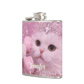 Flasques Glamorous Princess Cat Using Telephone             (Gauche)