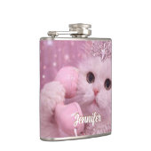 Flasques Glamorous Princess Cat Using Telephone             (Droite)